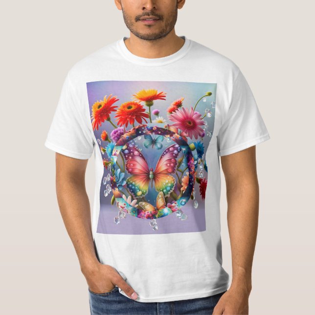 Flower Butterfly T-Shirt (Front)
