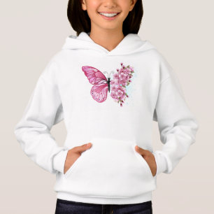 Flower Butterfly with Pink Sakura