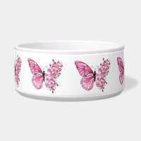 Flower Butterfly with Pink Sakura