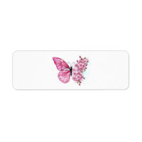 Flower Butterfly with Pink Sakura