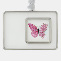 Flower Butterfly with Pink Sakura