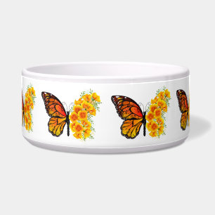 Flower Butterfly with Yellow California Poppy