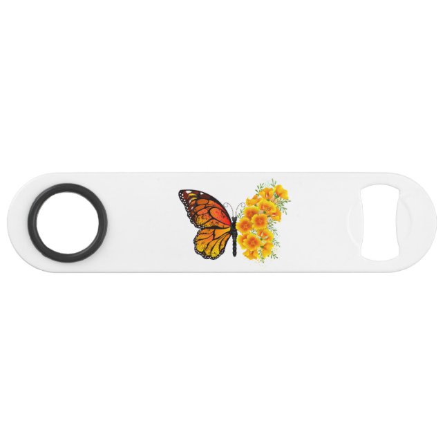 Flower Butterfly with Yellow California Poppy (Front (Horizontal))
