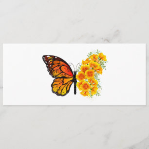 Flower Butterfly with Yellow California Poppy Program