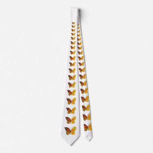 Flower Butterfly with Yellow California Poppy Tie