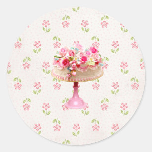 Flower Cake seal ....sticker