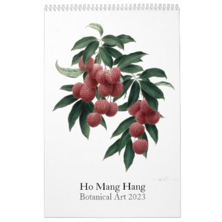Flower calendar by Ho Mang Hang 2023