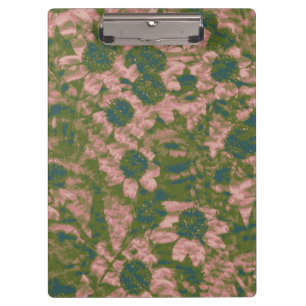Flower camouflage pattern clipboard