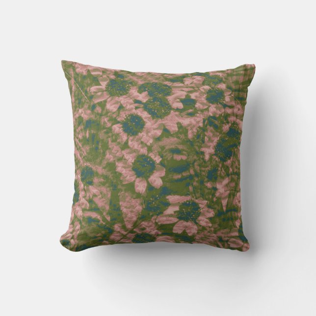 Flower camouflage pattern cushion (Front)