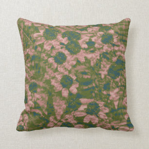 Flower camouflage pattern cushion