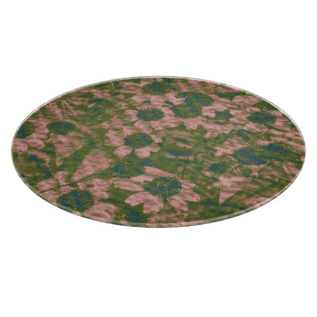 Flower camouflage pattern cutting board (Corner)