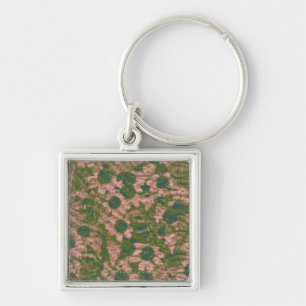 Flower camouflage pattern key ring