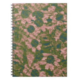 Flower camouflage pattern notebook