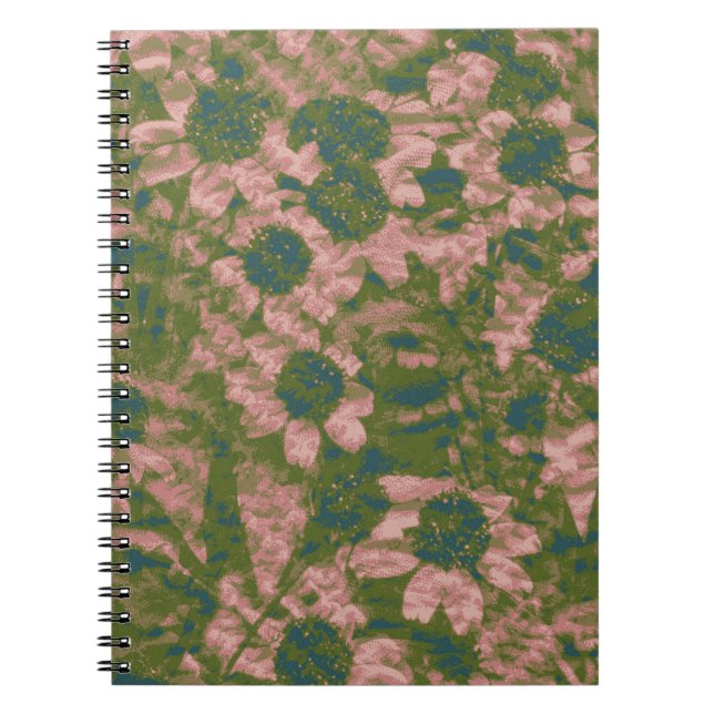 Flower camouflage pattern notebook (Front)