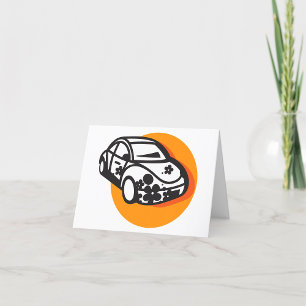 Flower Car Thank You Card