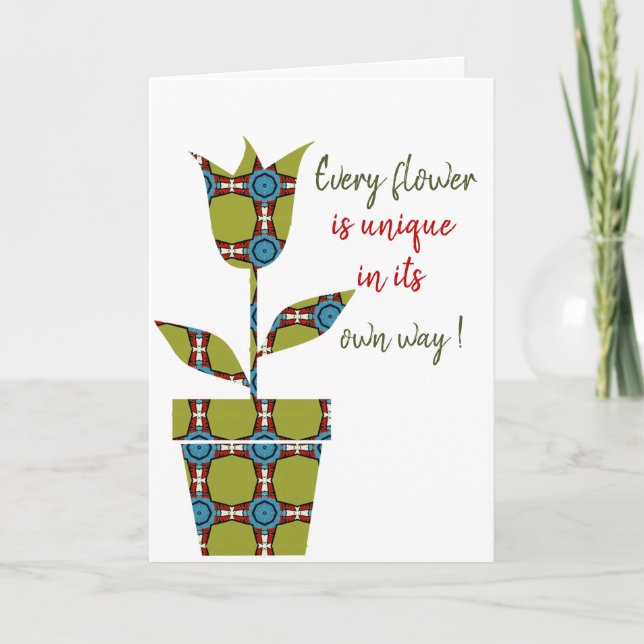 Flower  card (Front)