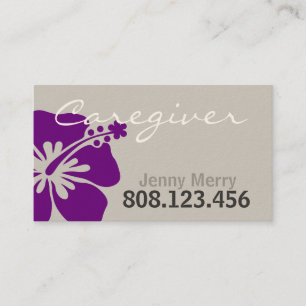Flower Caregiver Business Card template