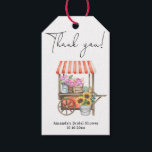 Flower Cart Bridal Shower Thank you Gift Tags<br><div class="desc">This beautiful design features elegant watercolors flower cart.</div>