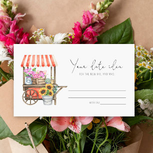 Flower cart - Date night ideas \ Date jar Enclosure Card