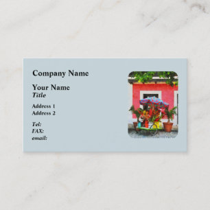Flower Cart San Juan Puerto Rico Business Card
