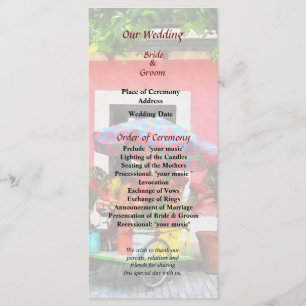 Flower Cart San Juan Wedding Program