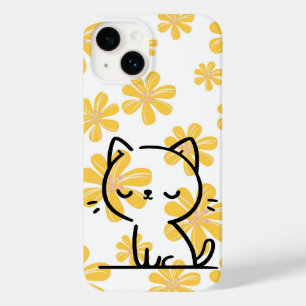 Flower & Cats Case-Mate iPhone 14 Case