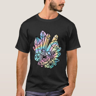 Flower Celestial Crystal Boho Hippie Pastel Fantas T-Shirt