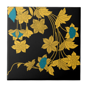 flower ceramic tile