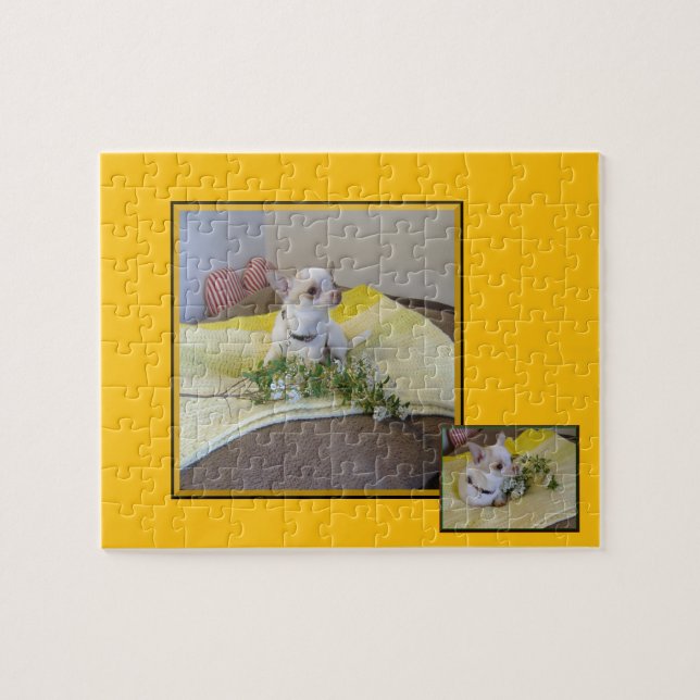 Flower Chihuahua Jigsaw Puzzle (Horizontal)