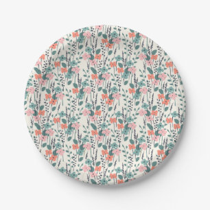 Flower Child Paper Plate