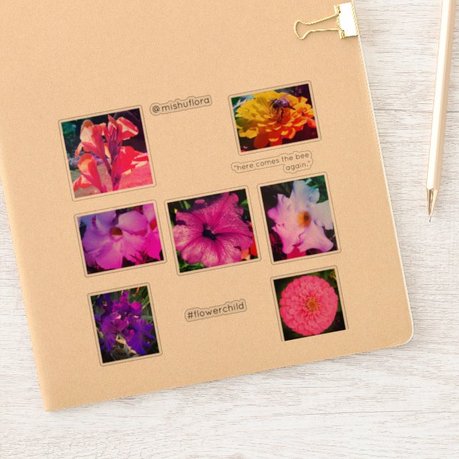 Flower child stickers (Notebook)