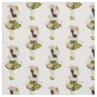 FLOWER CHILD - YARROW FLORAL FAIRY PATTERN FABRIC