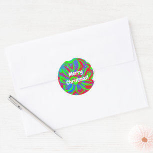 Flower Christmas Stickers