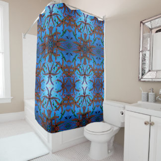 Flower Circus Pattern Shower Curtain
