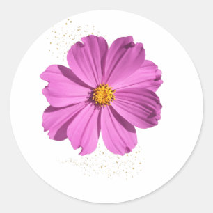 Flower  classic round sticker