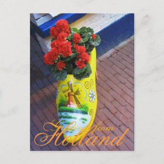 Flower Clog Greetings from Holland Postcard