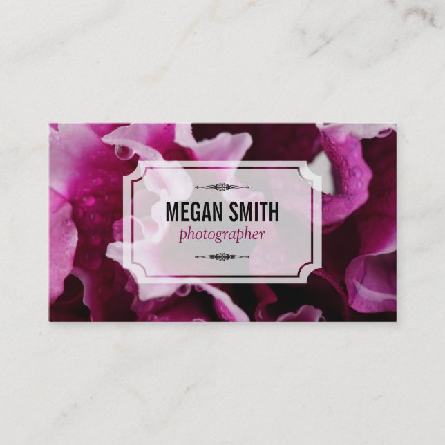 Flower | Close up Business Card (Front)