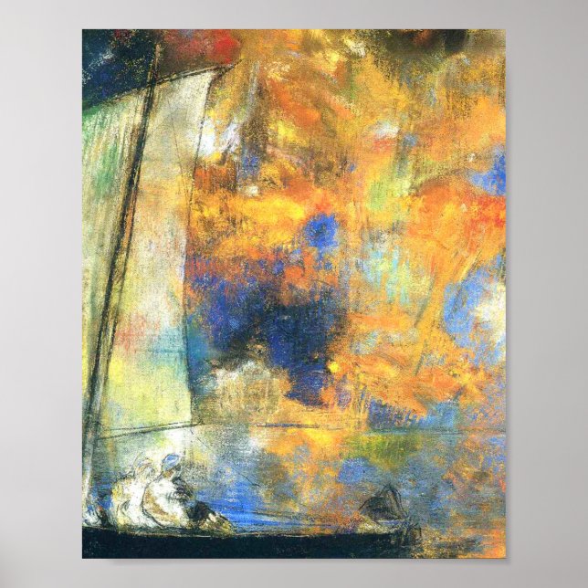 Flower Clouds 1903 By Odilon Redon Poster (Front)