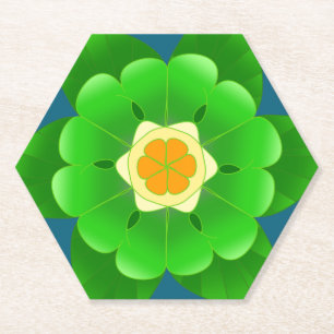Flower Coaster1 by Black Lion Creations Paper Coaster