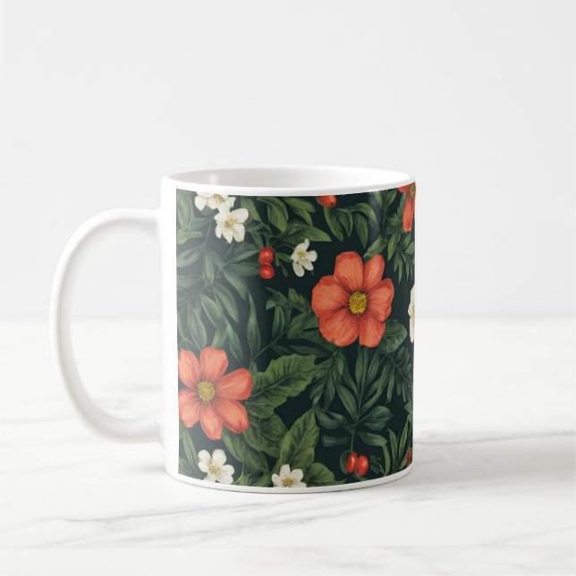 Flower Coffee Morning Unisex Mug Everyday (Left)