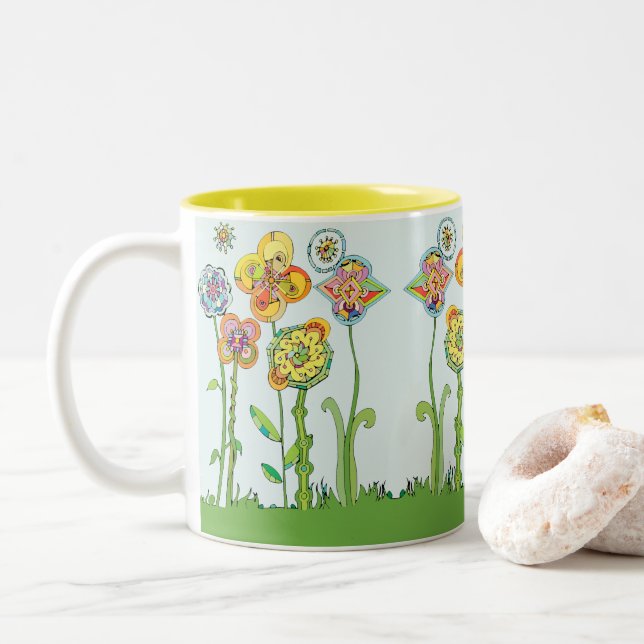 Flower Coffee Mug (With Donut)