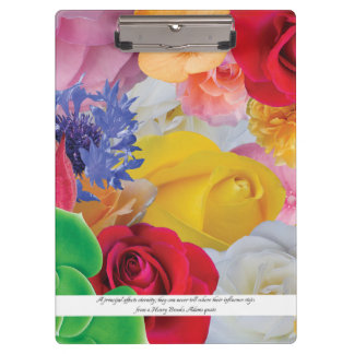 Flower Collage, for Principals - Clipboard