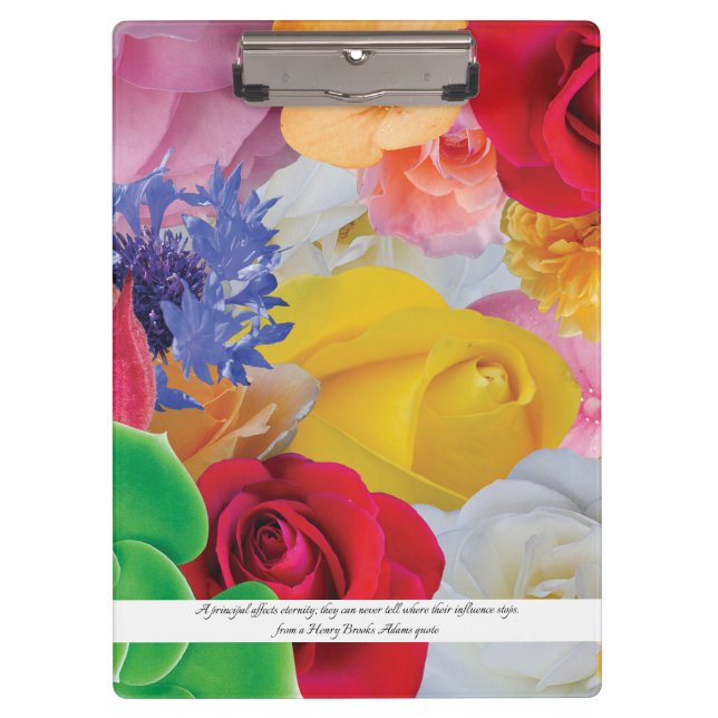 Flower Collage, for Principals - Clipboard (Front)