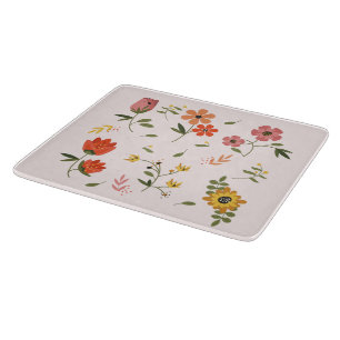 flower collection cutting board