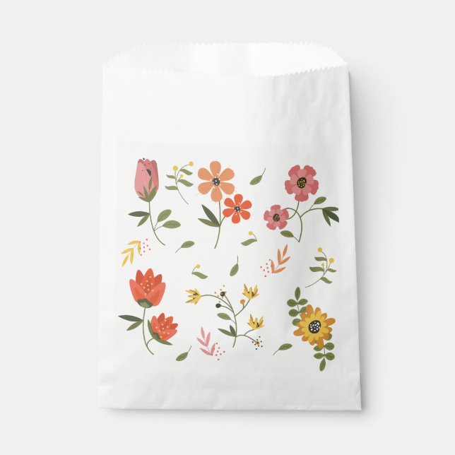 flower collection  favour bag (Front)