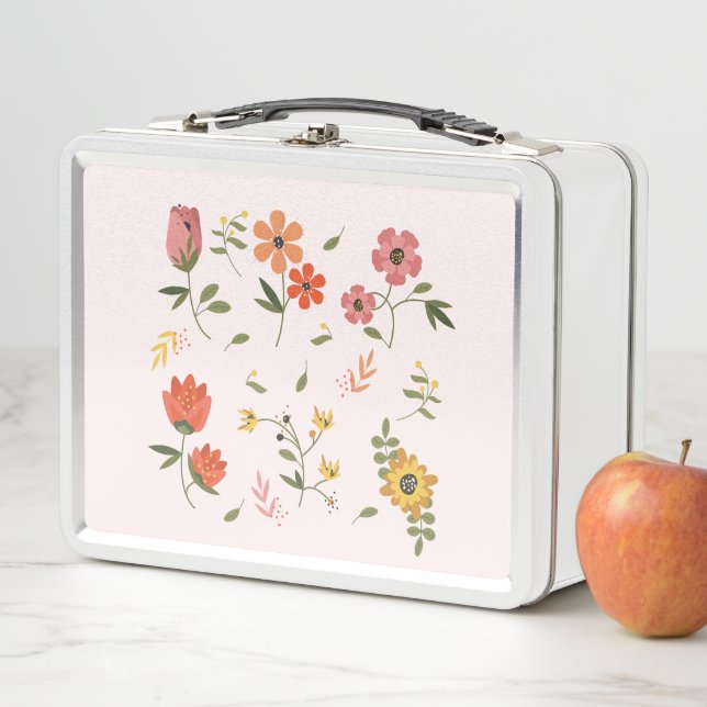 flower collection metal lunch box (In Situ)