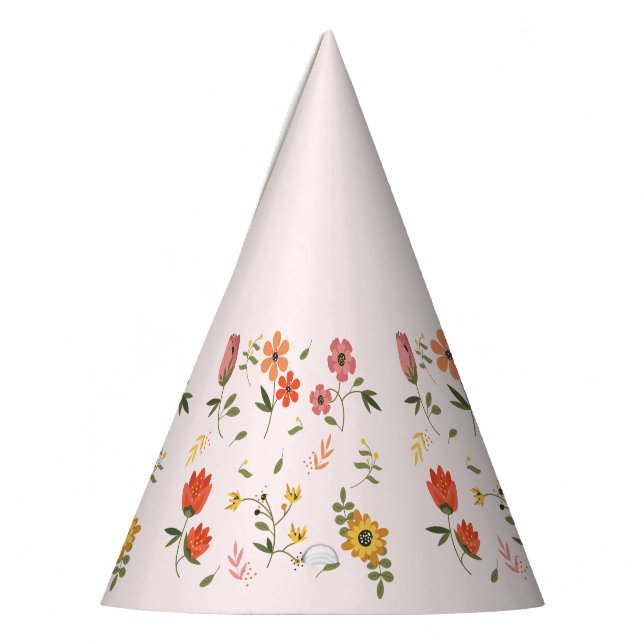 flower collection  party hat (Left)