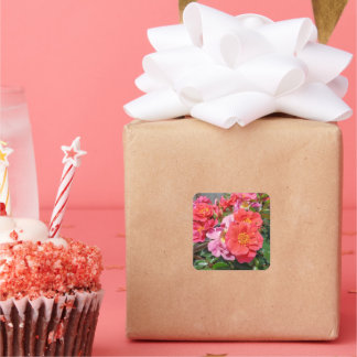 Flower Collection square sticker