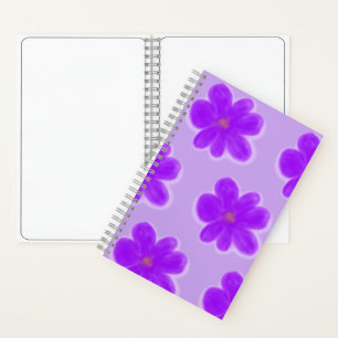 Flower Color Me Purple Sketchbook Notebook