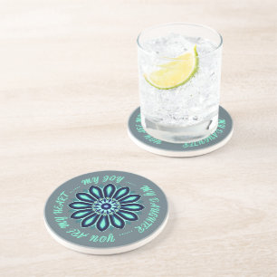 FLOWER COLOURFULL GIFT FOR MOM DAD SISTER SON BOSS COASTER